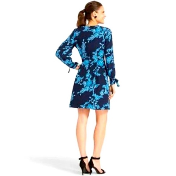 DRAPER JAMES Geranium Print Tie Sleeve Dress - Picture 4 of 15